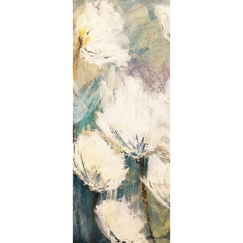 Floral Detonation 1 Black Modern Wood Framed Art Print by Brown,Victoria