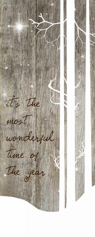 Wonderful Time White Modern Wood Framed Art Print with Double Matting by Brown,Victoria