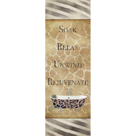 Animal Tub Gold Ornate Wood Framed Art Print with Double Matting by Brown, Victoria