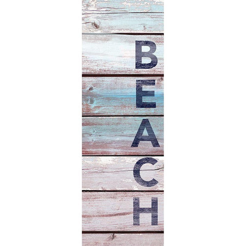 Beach Wood Black Modern Wood Framed Art Print by Brown, Victoria
