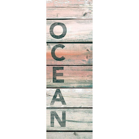 Ocean Wood Black Modern Wood Framed Art Print with Double Matting by Brown, Victoria