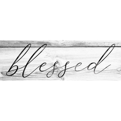 Blessed Black Modern Wood Framed Art Print by Brown, Victoria