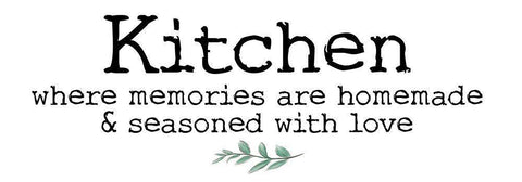 Kitchen Words 5 White Modern Wood Framed Art Print with Double Matting by Brown, Victoria