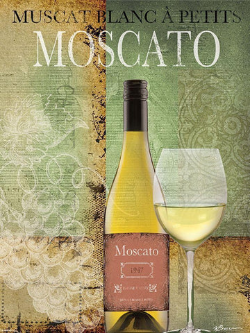 Spicy Wine 2 White Modern Wood Framed Art Print with Double Matting by Brown, Victoria