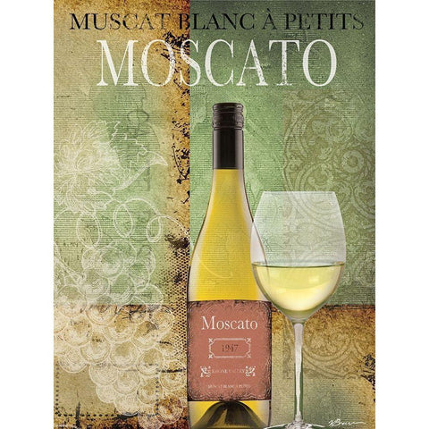 Spicy Wine 2 White Modern Wood Framed Art Print by Brown, Victoria