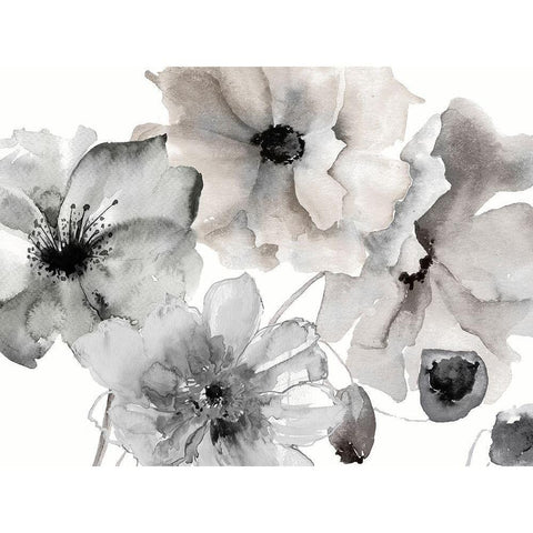 Earthly Toned White Modern Wood Framed Art Print by Brown, Victoria