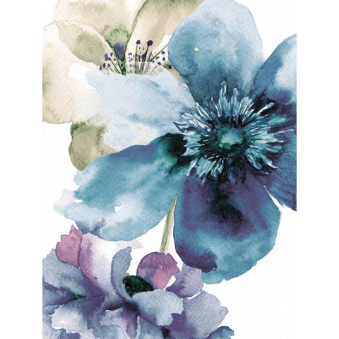 Blooming Sky Black Modern Wood Framed Art Print by Brown, Victoria