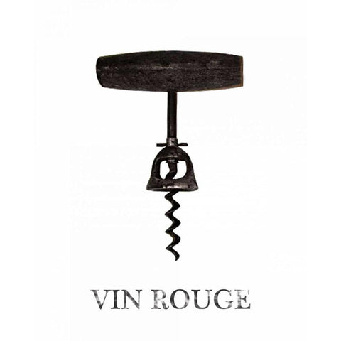 Vine Rouge Black Modern Wood Framed Art Print by Brown, Victoria