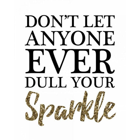 Your Sparkle White Modern Wood Framed Art Print by Brown, Victoria