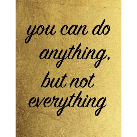 Golden Everything Black Modern Wood Framed Art Print by Brown, Victoria