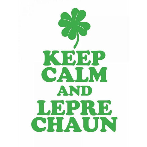 Leprechaun Calm White Modern Wood Framed Art Print by Brown,Victoria