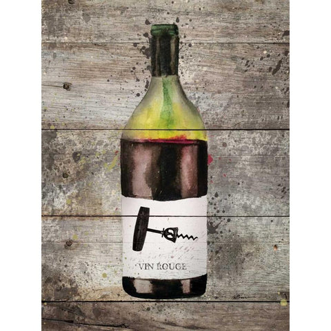 Red Wine Black Modern Wood Framed Art Print with Double Matting by Brown,Victoria