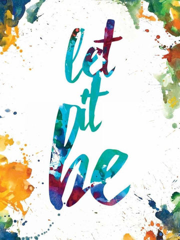 Let It Be White Modern Wood Framed Art Print with Double Matting by Brown, Victoria