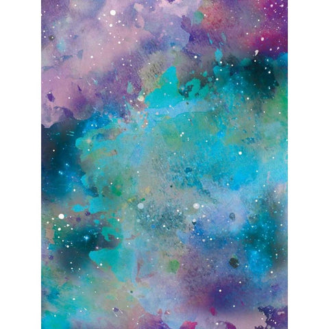 Galaxy 3 Black Modern Wood Framed Art Print with Double Matting by Brown,Victoria