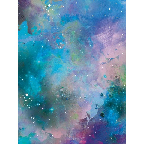 Galaxy 4 White Modern Wood Framed Art Print by Brown,Victoria