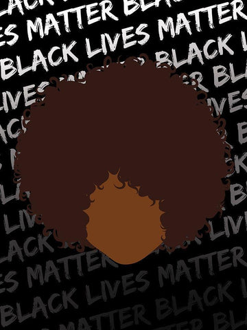 BLM 7 Black Ornate Wood Framed Art Print with Double Matting by Brown, Victoria