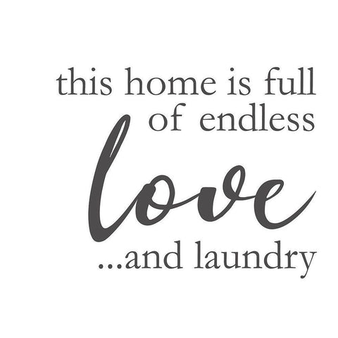Laundry Words 2 Black Modern Wood Framed Art Print by Brown, Victoria