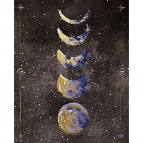 La Luna 2 Gold Ornate Wood Framed Art Print with Double Matting by Brown, Victoria