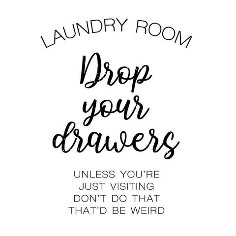 Laundry Words 4 White Modern Wood Framed Art Print by Brown, Victoria