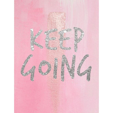 Keep Going White Modern Wood Framed Art Print by Brown, Victoria