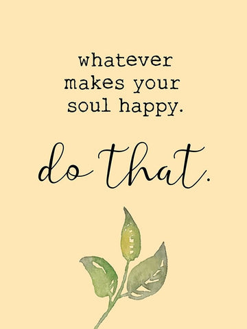 Happy Soul White Modern Wood Framed Art Print with Double Matting by Brown, Victoria