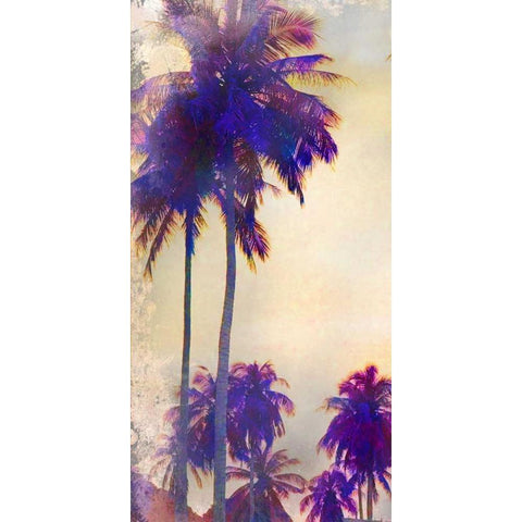 Thailand Palms 2 Black Modern Wood Framed Art Print by Brown, Victoria
