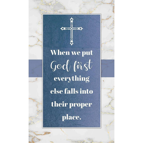 God First White Modern Wood Framed Art Print by Brown, Victoria