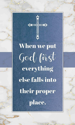 God First Black Ornate Wood Framed Art Print with Double Matting by Brown, Victoria