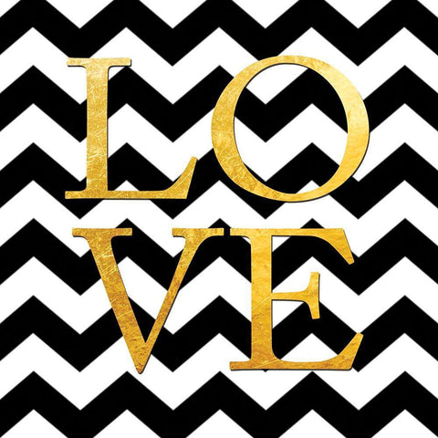 With Love Black Ornate Wood Framed Art Print with Double Matting by Brown, Victoria
