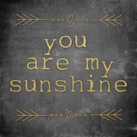 My Sunshine White Modern Wood Framed Art Print by Brown, Victoria