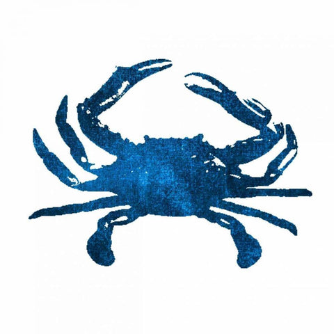 Navy Crab Black Modern Wood Framed Art Print by Brown, Victoria
