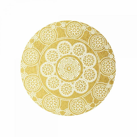 Doilies White Modern Wood Framed Art Print by Brown, Victoria