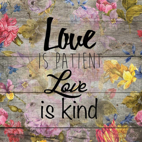 Love Patient 1 Black Ornate Wood Framed Art Print with Double Matting by Brown, Victoria