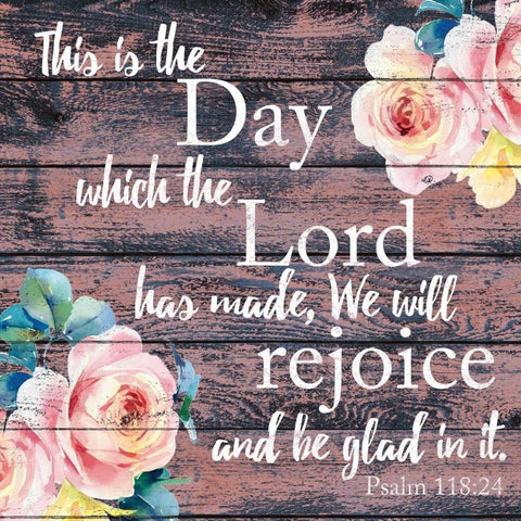 We Will Rejoice 1 Black Ornate Wood Framed Art Print with Double Matting by Brown, Victoria