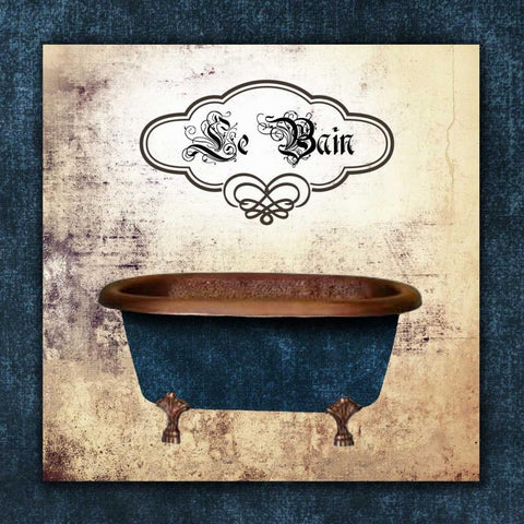 Le Bain Tub White Modern Wood Framed Art Print by Brown, Victoria