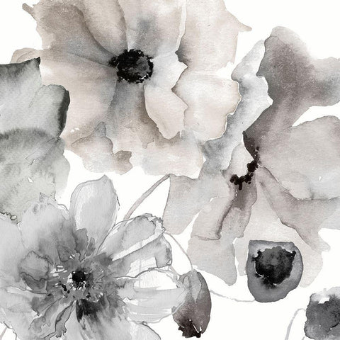 Earthly Dusted White Modern Wood Framed Art Print with Double Matting by Brown, Victoria