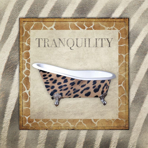 Tranquility Black Ornate Wood Framed Art Print with Double Matting by Brown, Victoria