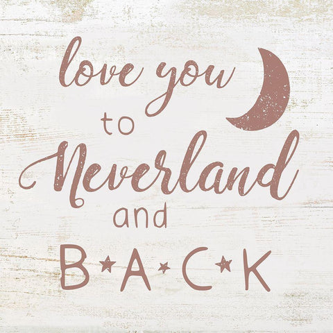 Neverland Love Black Ornate Wood Framed Art Print with Double Matting by Brown, Victoria