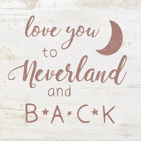 Neverland Love Black Modern Wood Framed Art Print by Brown, Victoria
