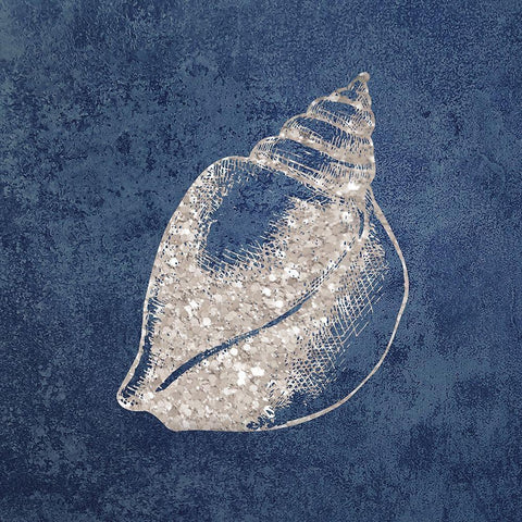 Sea Life Blues 2 Black Modern Wood Framed Art Print by Brown, Victoria