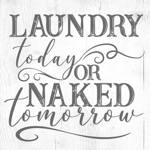 Laundry 2 White Modern Wood Framed Art Print with Double Matting by Brown, Victoria