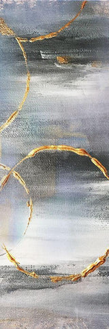Stranger Motion 3 White Modern Wood Framed Art Print with Double Matting by Brown, Victoria