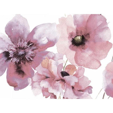 Flowering Pink Hues 1 Gold Ornate Wood Framed Art Print with Double Matting by Brown,Victoria
