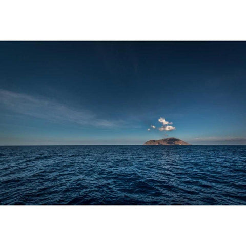 Milos Rocks Island White Modern Wood Framed Art Print by Kostka, Vladimir