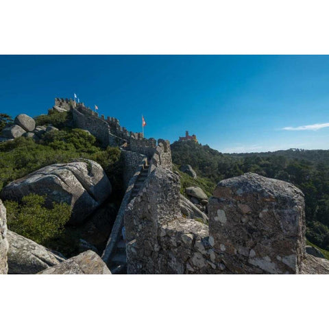 Portugal Sintra 2 Black Modern Wood Framed Art Print by Kostka, Vladimir