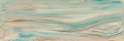 Parallel Waves White Modern Wood Framed Art Print with Double Matting by Barski, Karen
