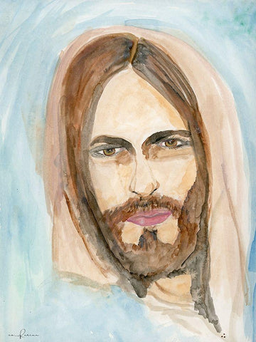 Spiritual Guide White Modern Wood Framed Art Print with Double Matting by Barski, Karen