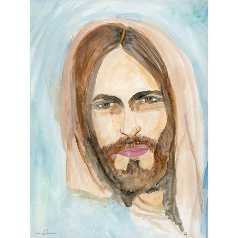 Spiritual Guide White Modern Wood Framed Art Print by Barski, Karen