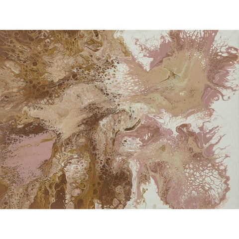 Morning Splatters 1 Gold Ornate Wood Framed Art Print with Double Matting by Barski, Karen