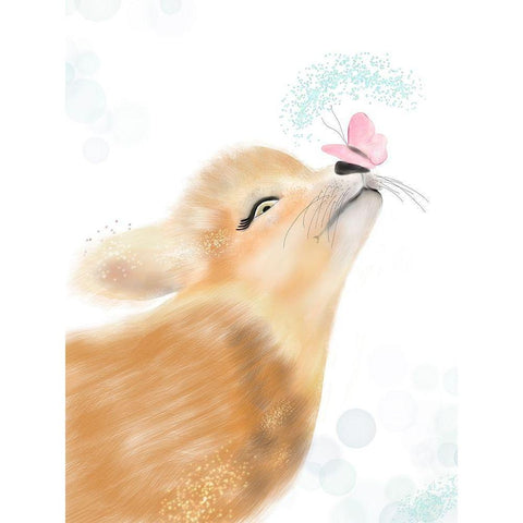 Curious Fox Gold Ornate Wood Framed Art Print with Double Matting by Barski, Karen